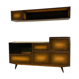 Commode avec bar et étagère,