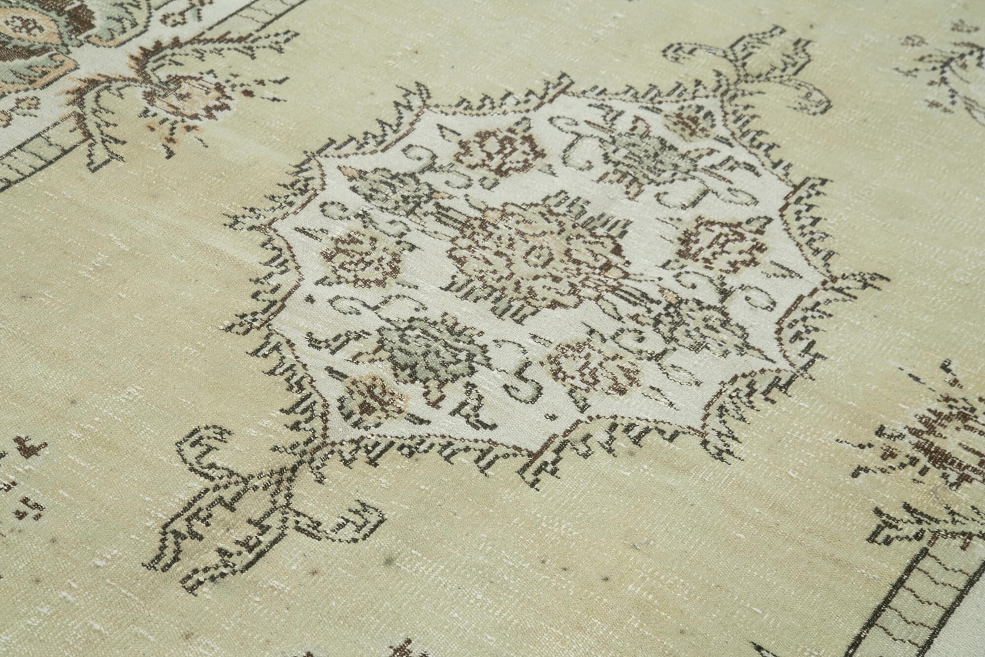 Handwoven One-of-a-Kind Anatolian Beige Carpet 194 cm x 295 cm - 36588