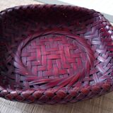 Japanese woven bamboo basket. Ikebana