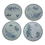 4 assiettes plates Sarreguemines "Carmen"