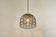 Iron and clear glass pendant from Limburg, Germany, 1960s.