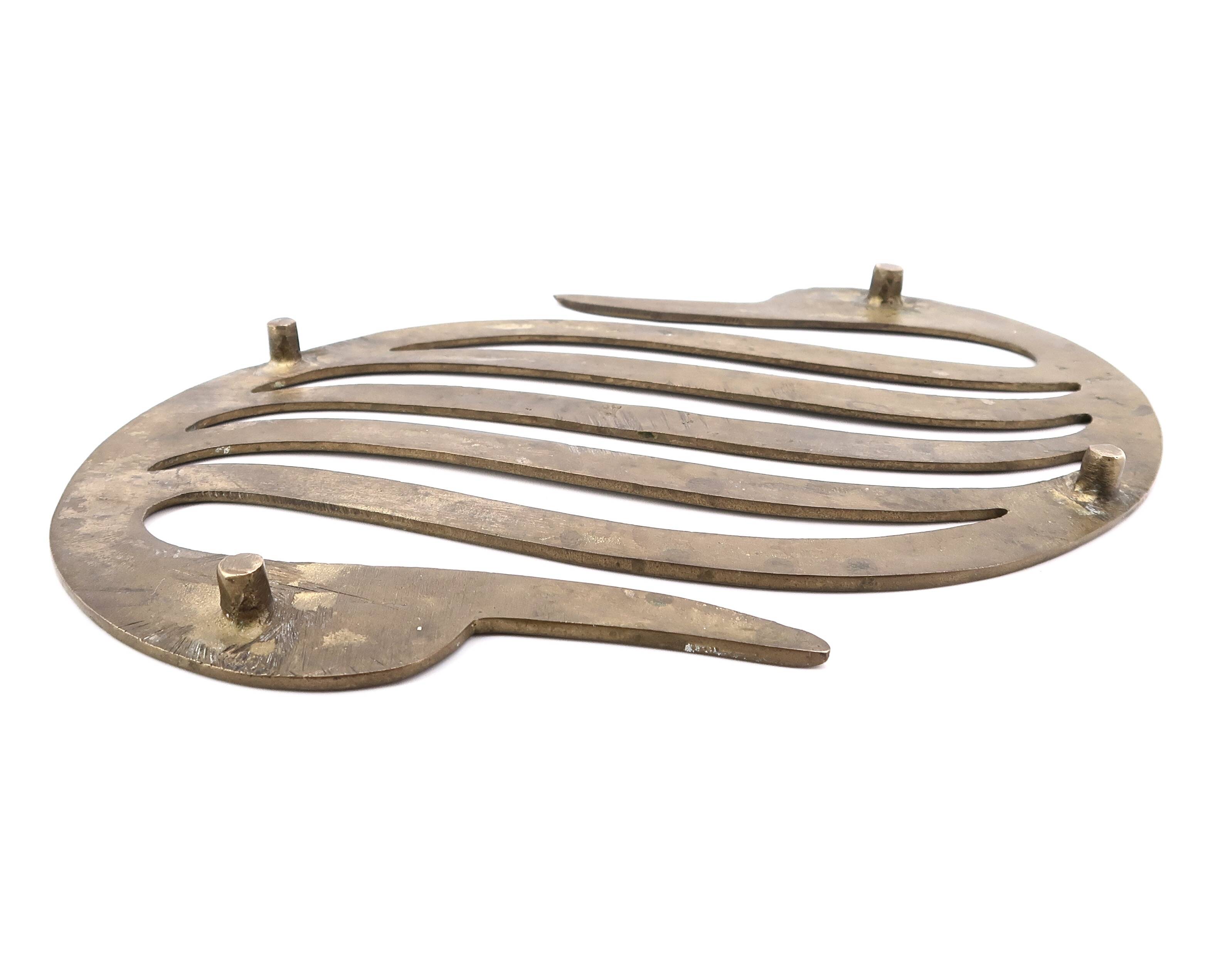Brass swan trivet, 1960s