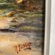 Ancient painting, Breton landscape, Saint Lunaire, signed, 1950s
