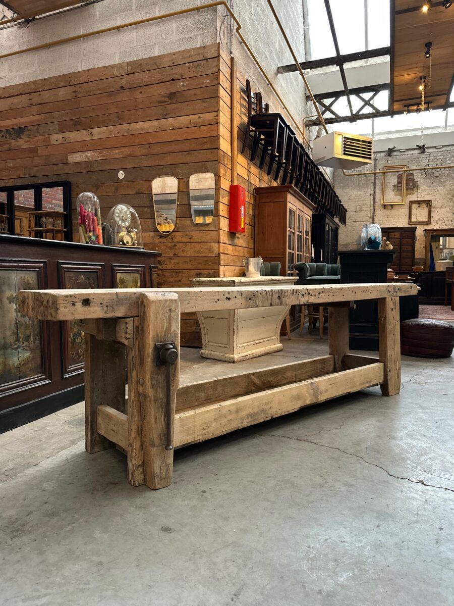Very large workbench from the early 20th century.