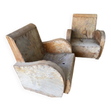 Wooden club chair