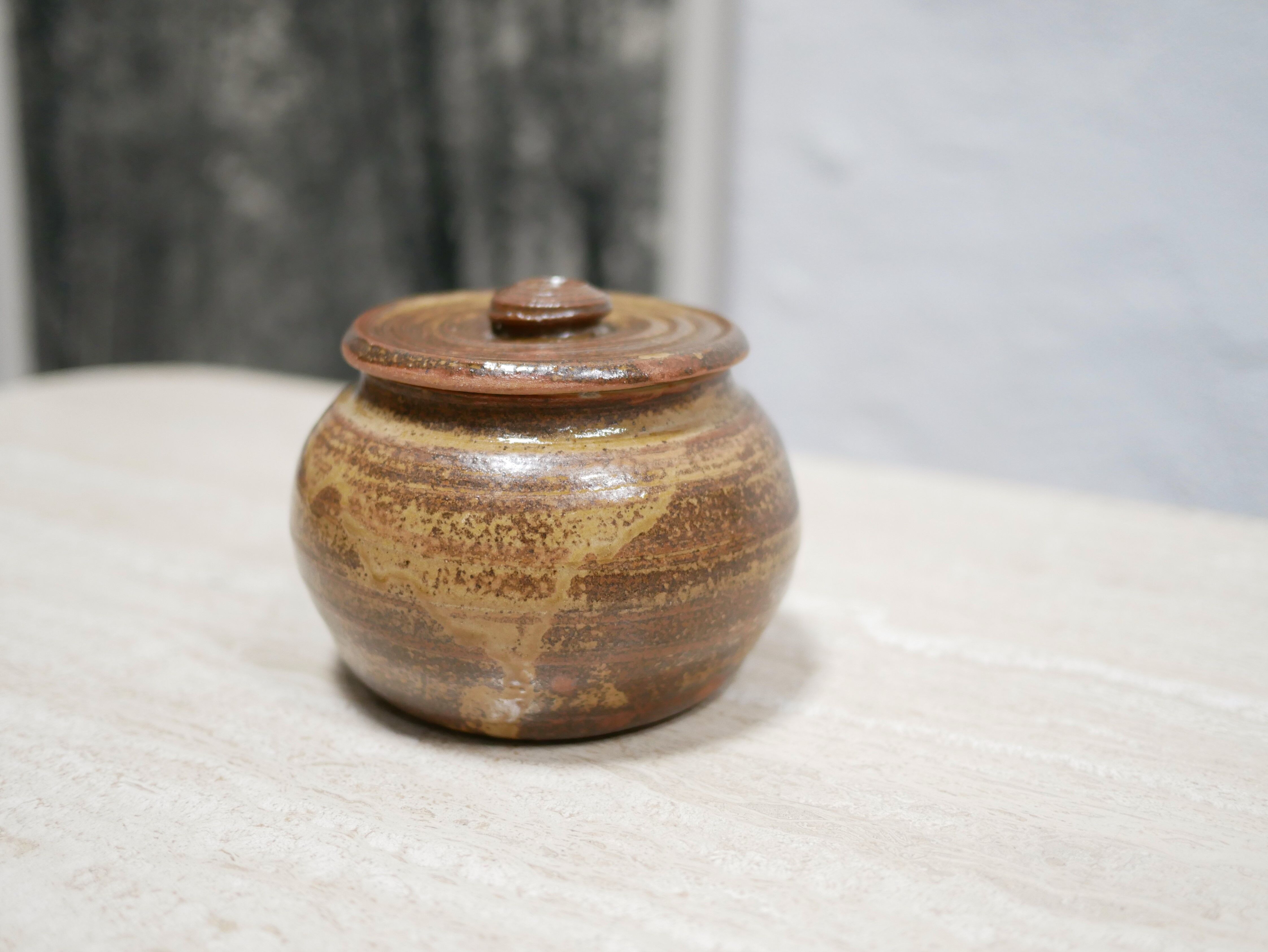 Vintage sandstone sugar pot