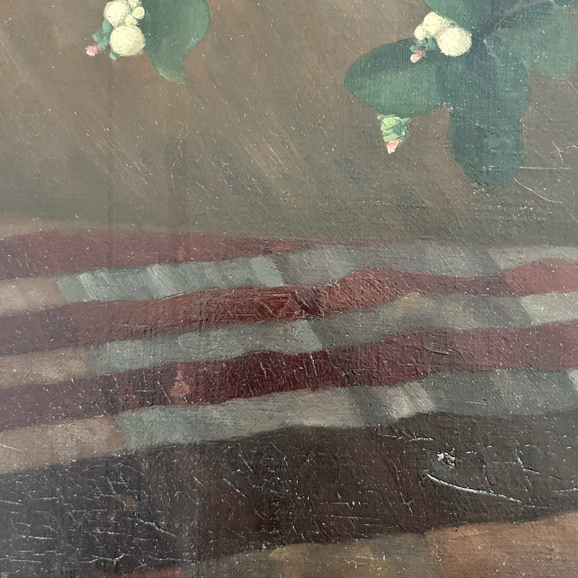 Antique painting signed H. Bauffay 1943