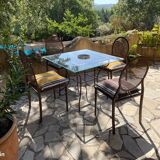 Set of 4 Mary chairs by Flamant