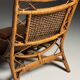 Rattan armchair 1950s vintage