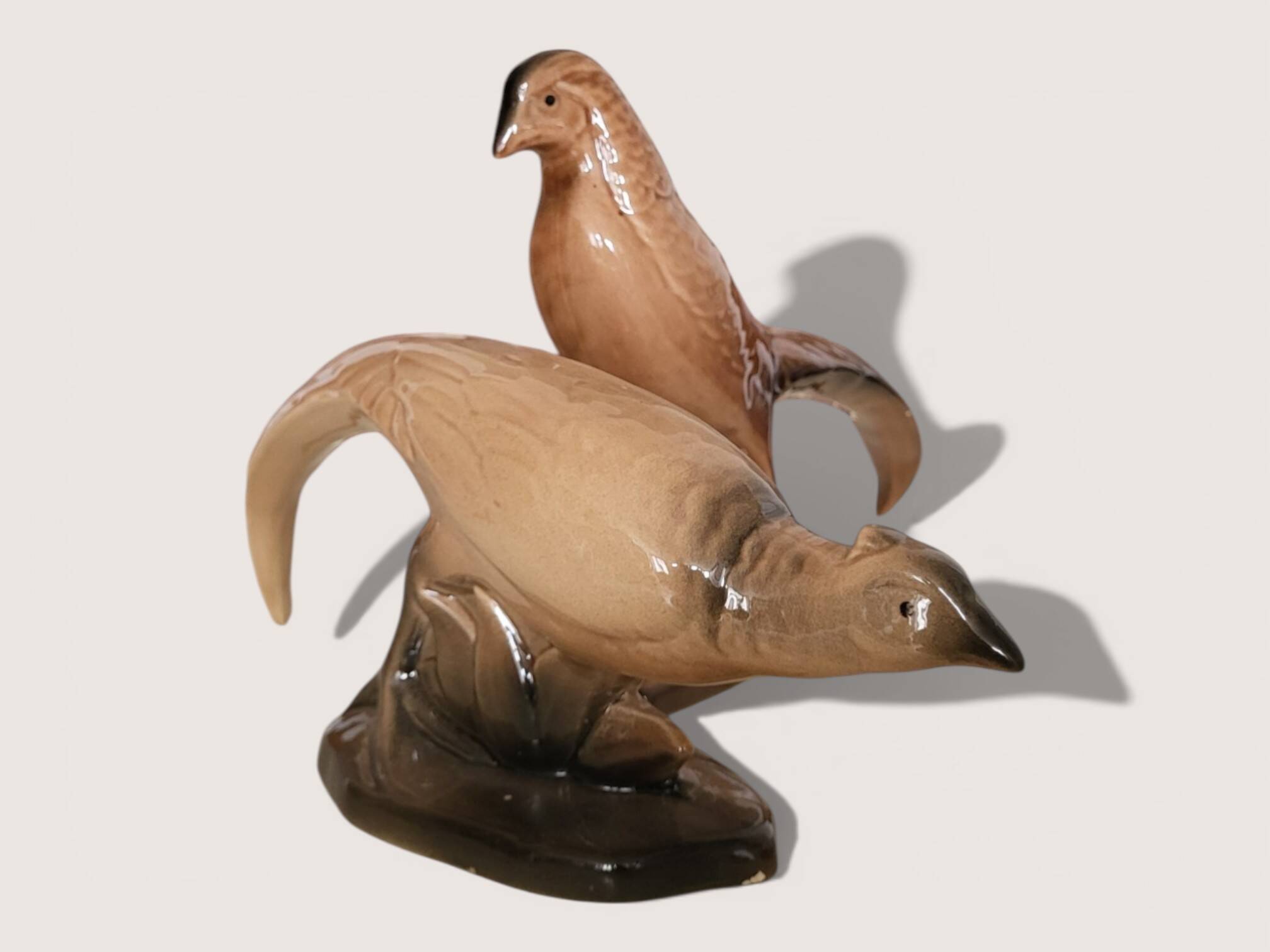Pair of ceramic pheasants