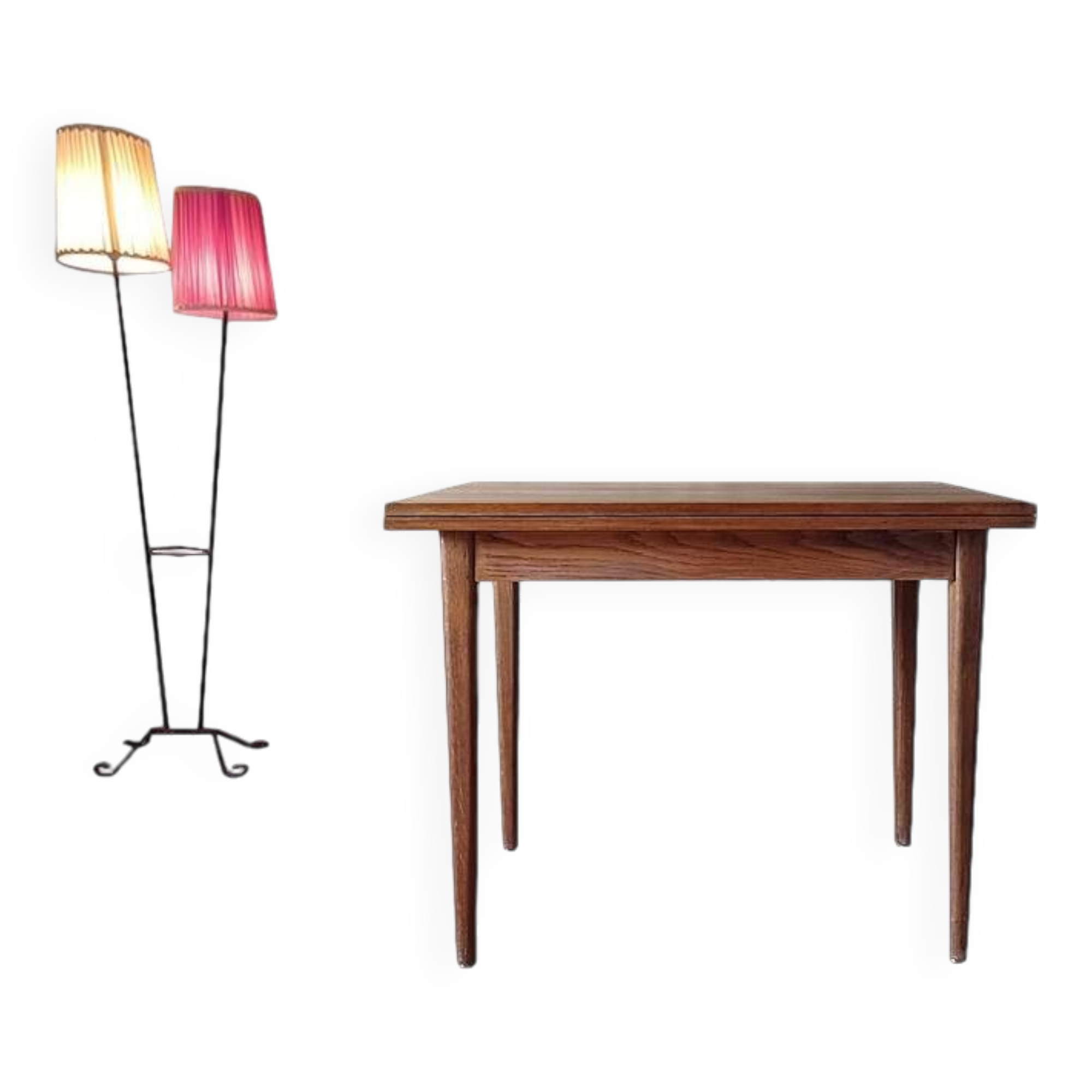 Vintage oak portfolio table 1960