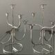 Pair of Tommy Larsen silver brass candlesticks from the 70s