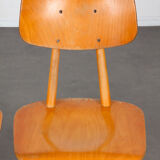 Pair of wooden chairs produced by Ton, 1960