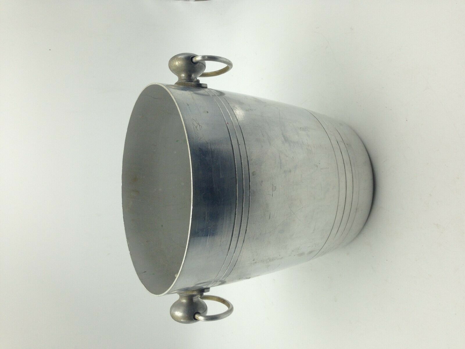 Aluminium champagne ice bucket marks Saint Eloi on the reverse