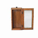Vitrine murale petite ancienne boite a horloge patine d'origine inde
