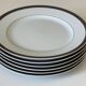 6 Christofle dessert plates, vintage Parma model