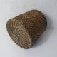 old woven straw stool