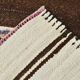 Mid Century Modern Striped Turkish Kilim Runner Rug, 75x337Cm