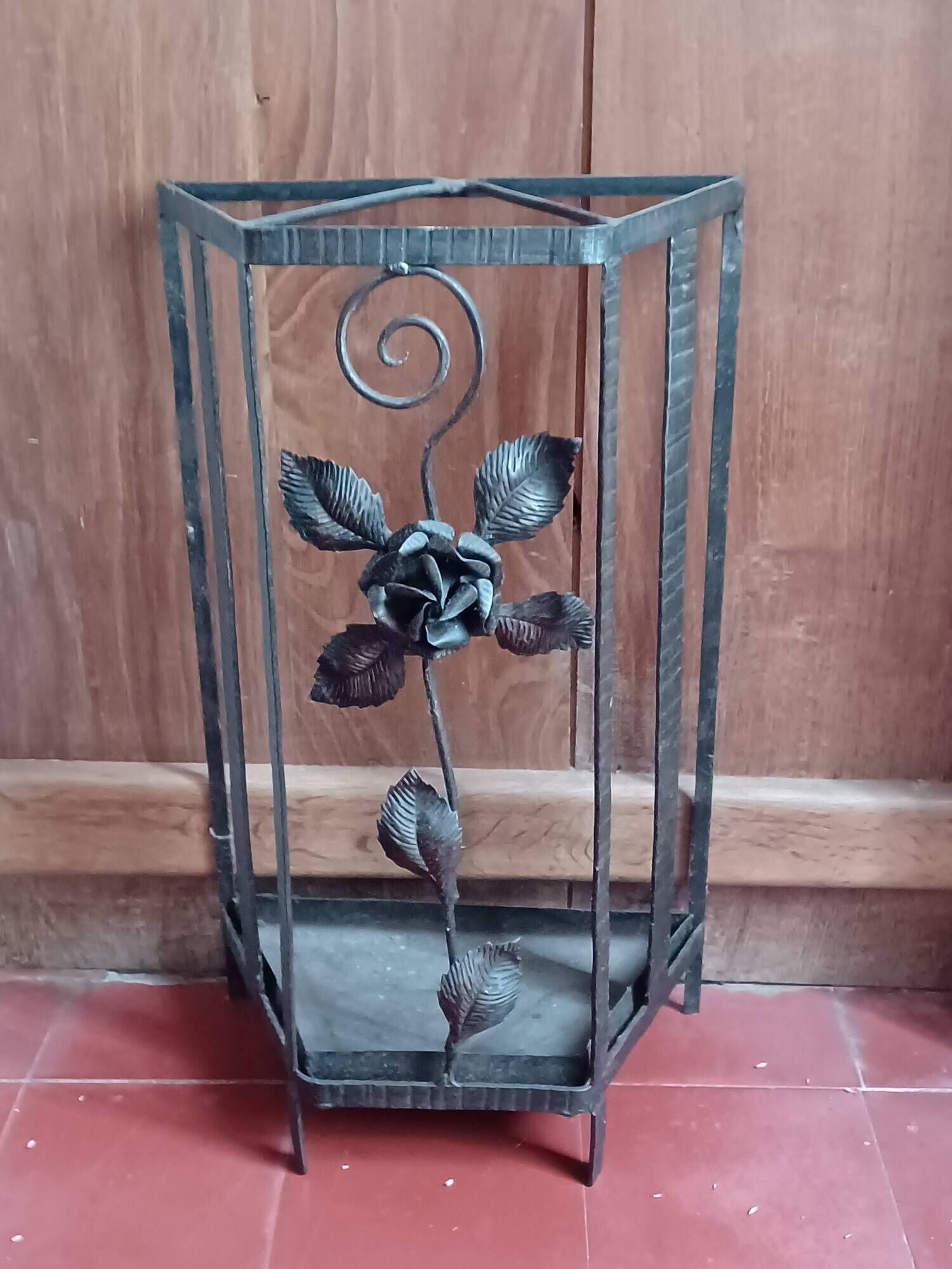 Coat Rack and Umbrella Rack Set 1925 black roses