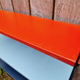 Vintage metal wall shelf, 60s