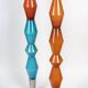 Pair of totem sculptures, 1980s