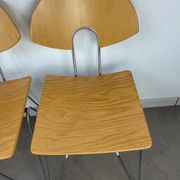 6 Mikado chairs 1800, stackable, design by Walter Leeman for Kusck&co.