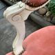 Pink velvet convertible chair