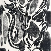 Nicole quétin, the grass lights up its lights, c. 1990. etching signed in pencil