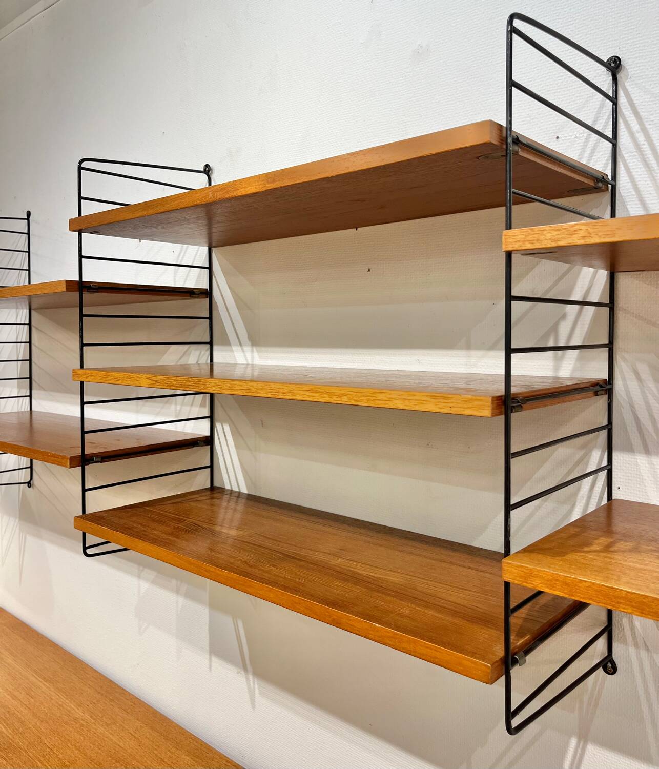 String wall shelves by Nisse Strinning, 1960's