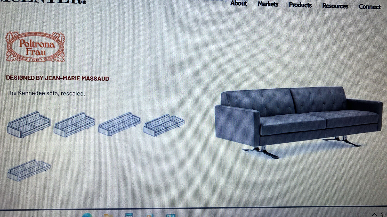 Kennedee sofa by Jean Marie Massaud