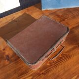 Set of 3 old cardboard suitcases