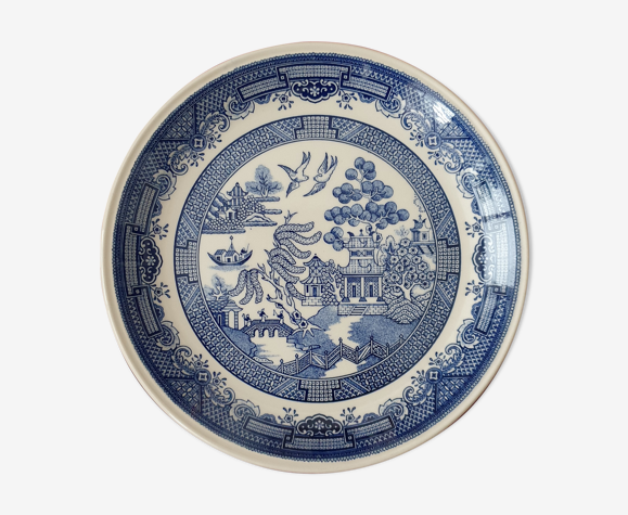 6 assiettes vintage anglaises stafford shire motif asiatique