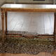 Console old feet wood and marble top
