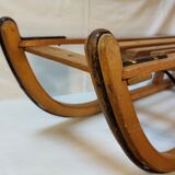 Old solid wood sled 103 cm