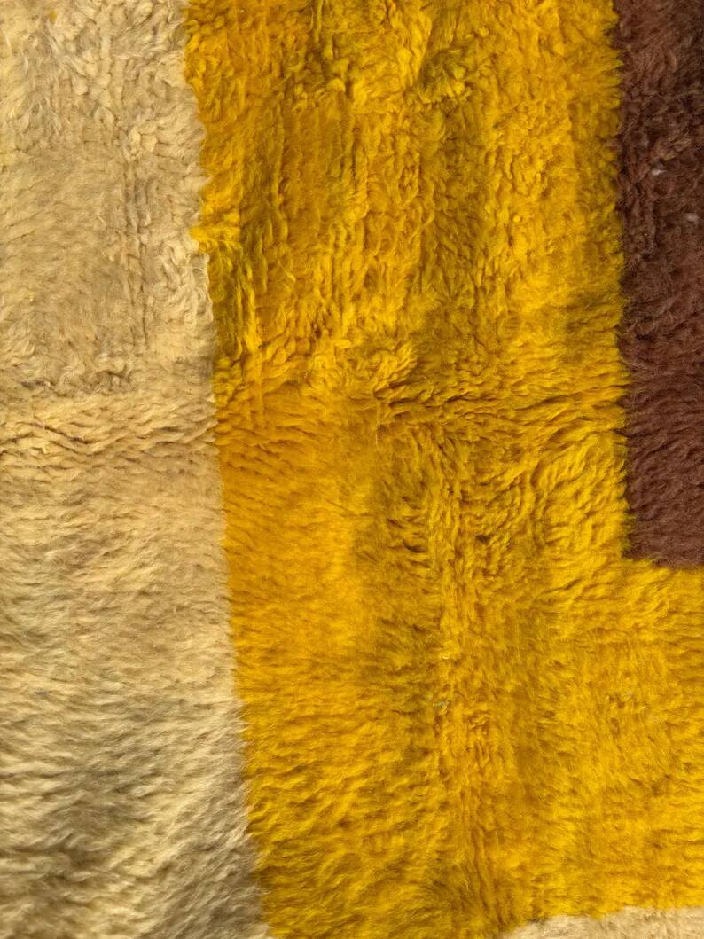 Moroccan Mrirt rug in luxury wool 200x250 cm - Handmade modern Berber rug - Wool rug for indoors