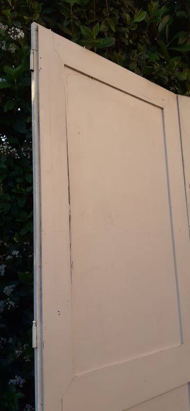 Pair of old cupboard doors h233x86cm each