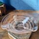 Coupe en verre de Murano rose pâle – design forme libre