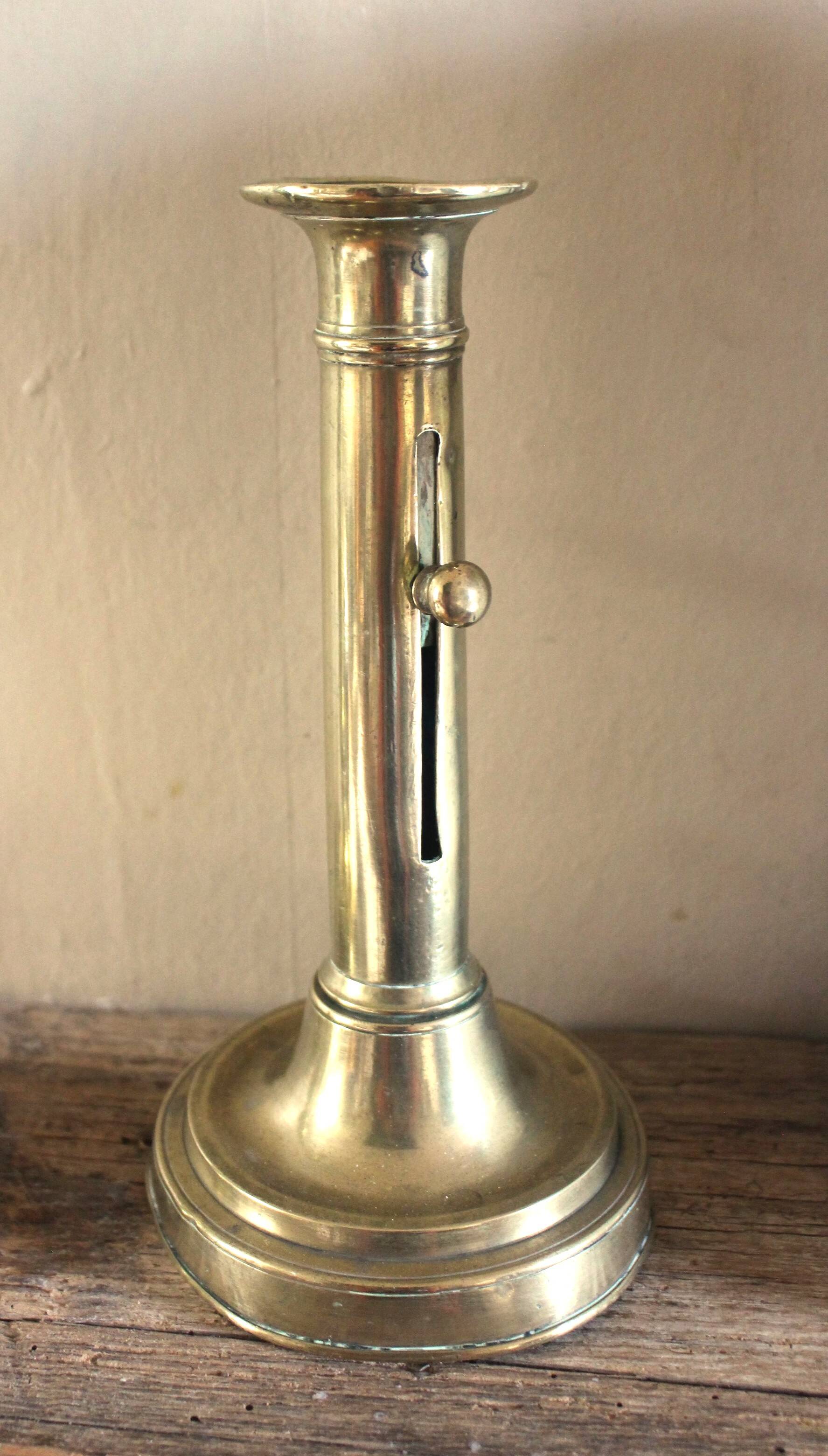 Brass candlestick push torch
