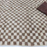 Handmade wool Berber rug 265 X 170 CM