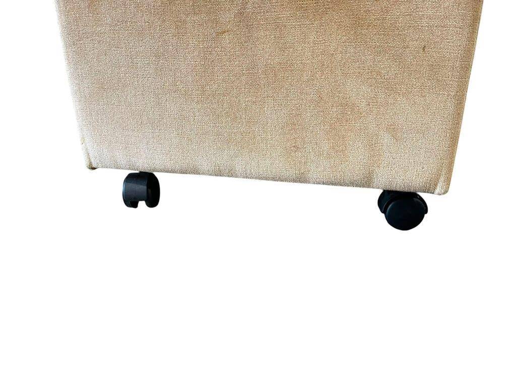 Vintage pouffe / footstool with storage space