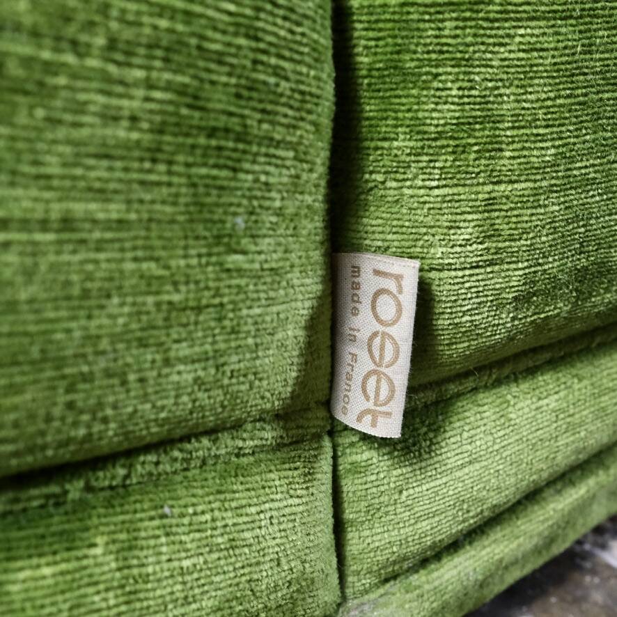 Original Togo velvet bed by Michel Ducaroy for Ligne Roset, 1970s