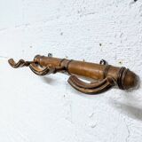 Porte-manteau Art Déco en bois tourné