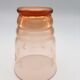 Lot de 5 verres à eau en cristal rose gravé