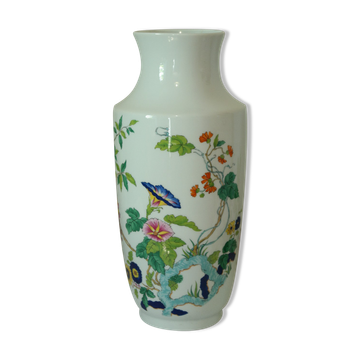 Art Deco baluster vase, Limoges porcelain, A. Lanternier.