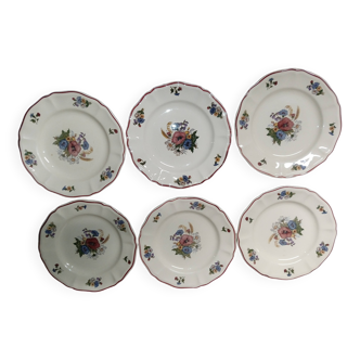 6 dessert plates 20.5 cm Agreste Sarreguemines
