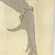 Painted canvas depicting an elegant, contemporary work