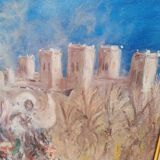 Roger Vivés painting fantasia oil on canvas