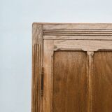 Wardrobe, vintage Parisian wardrobe in raw wood