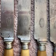 Silver-plated metal steel knives horn GO BROTHERS