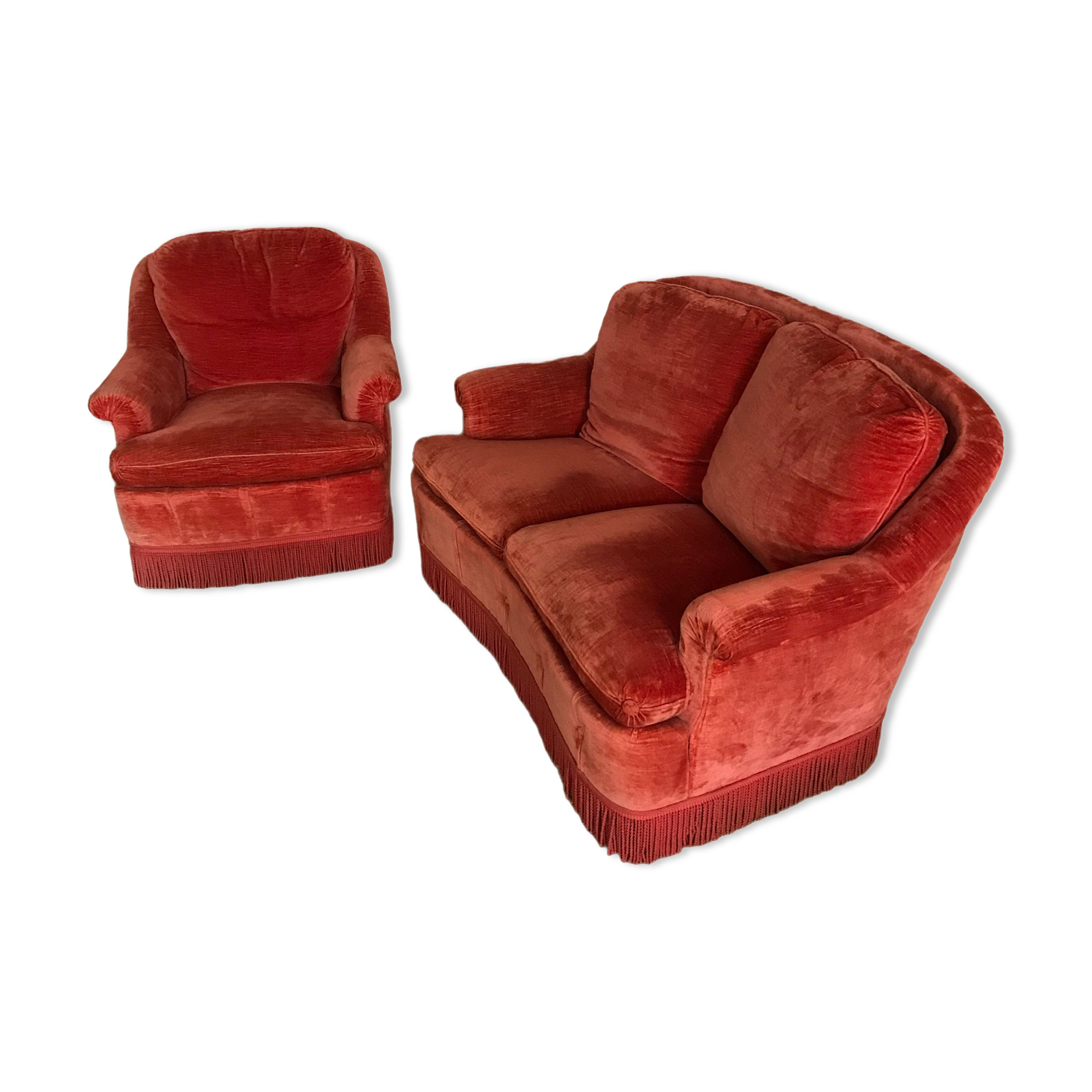 Canapé 2 places et son fauteuil